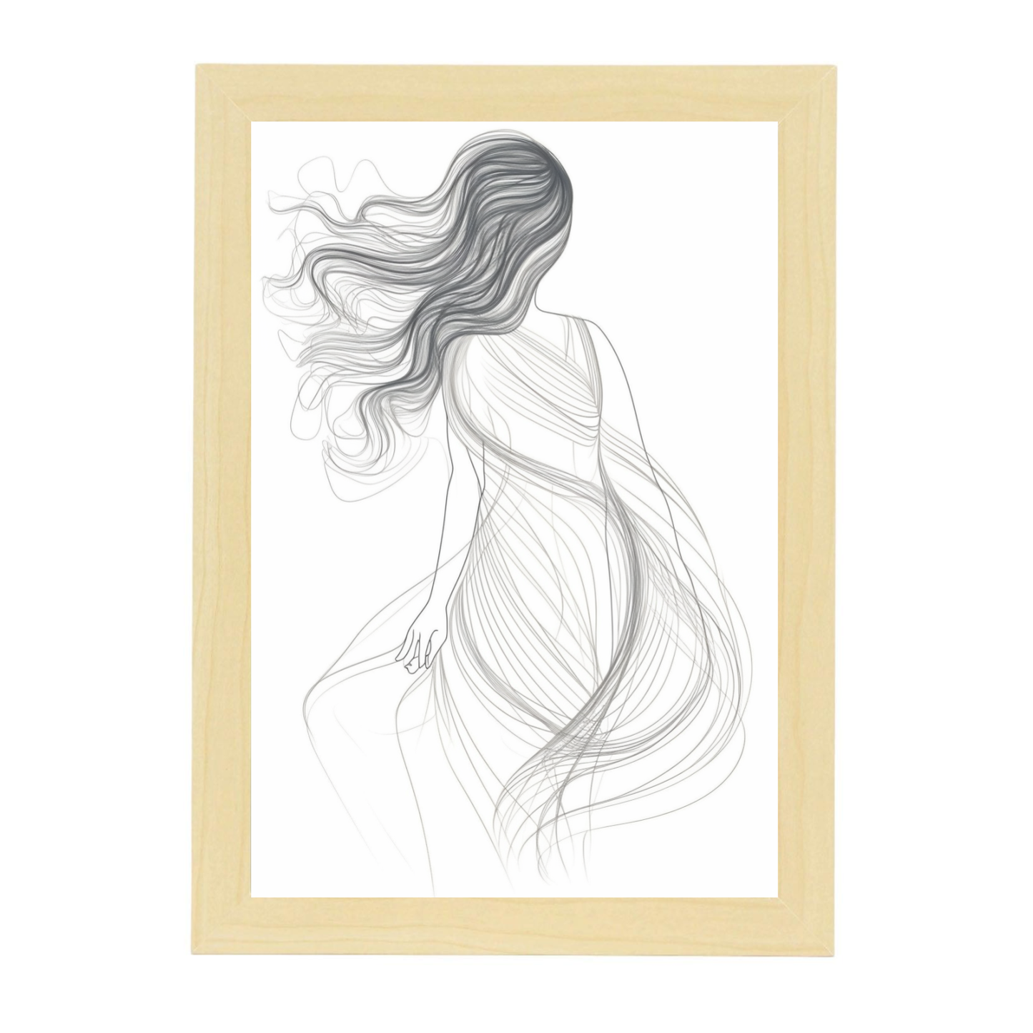 Póster de "Mujer en una Sola Línea"