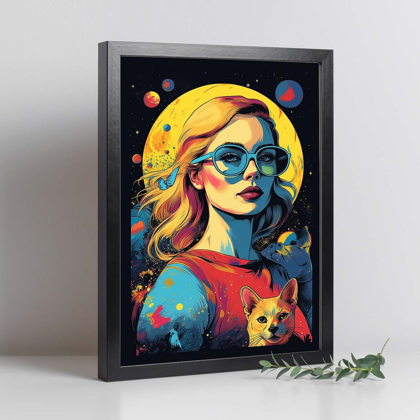 Póster Mujer Hermosa Serena