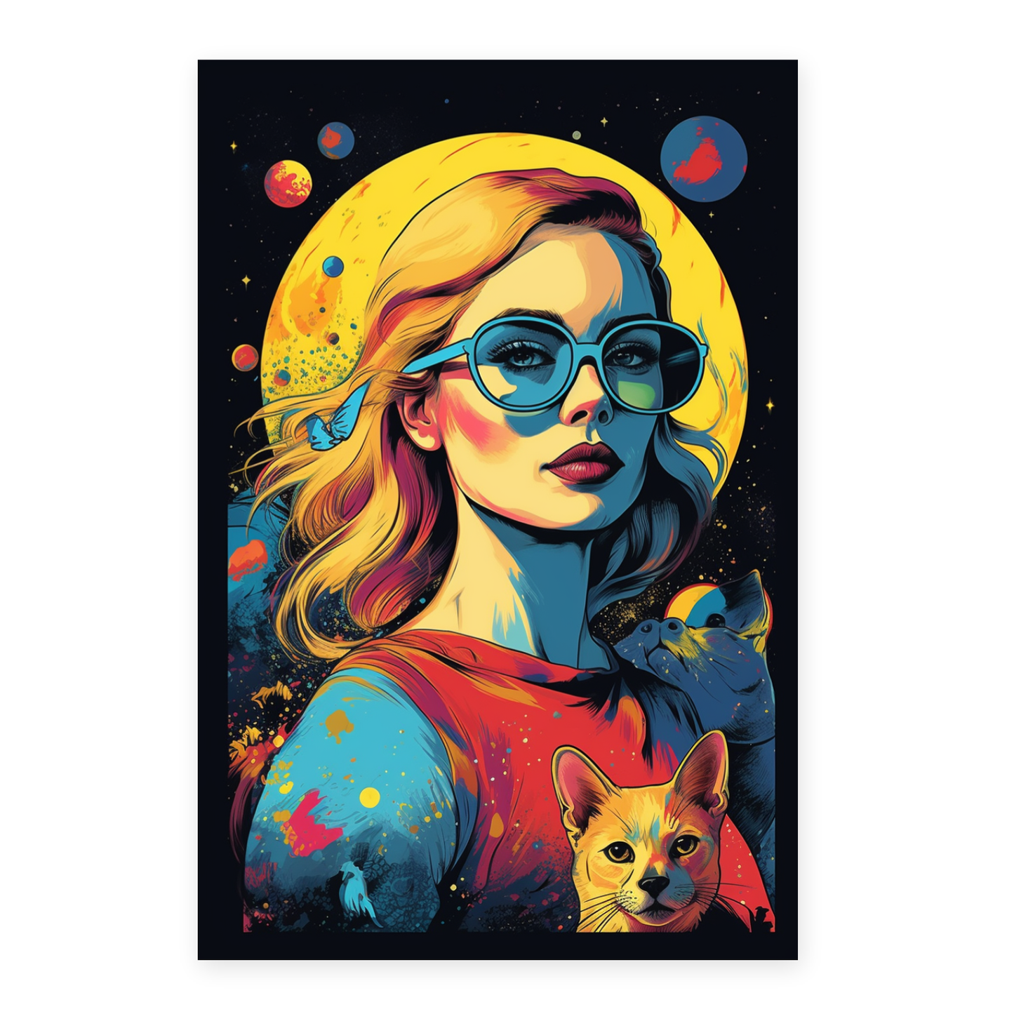 Póster Mujer Hermosa Serena