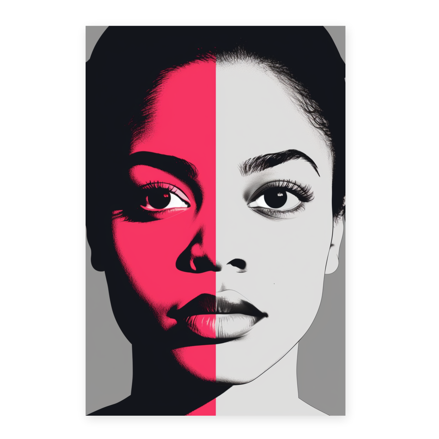 Póster de la Mujer Poderosa con Hacha
