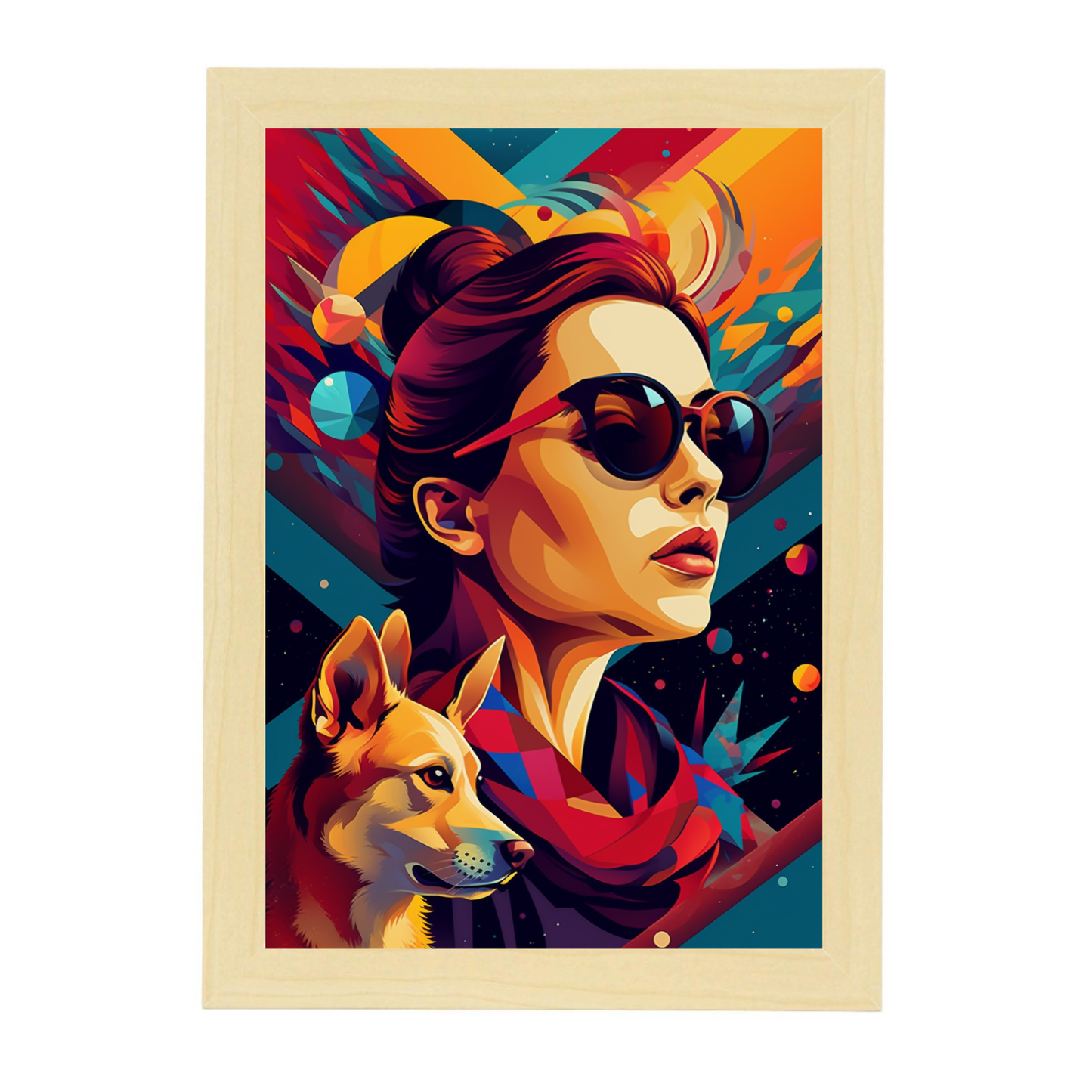 Poster de Mujer Serena en Atuendos Variados