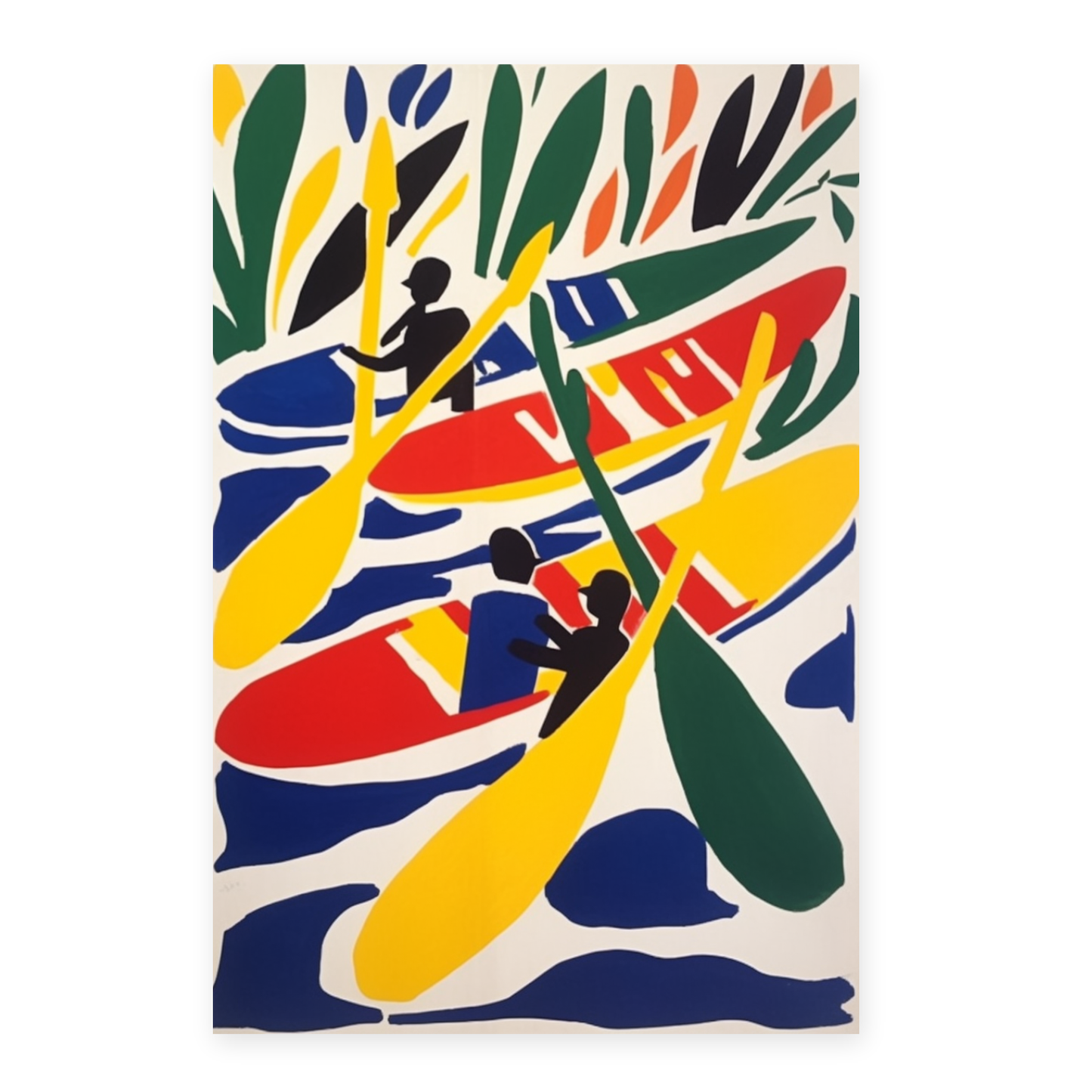 Póster Olímpico de Canoas Henri Matisse