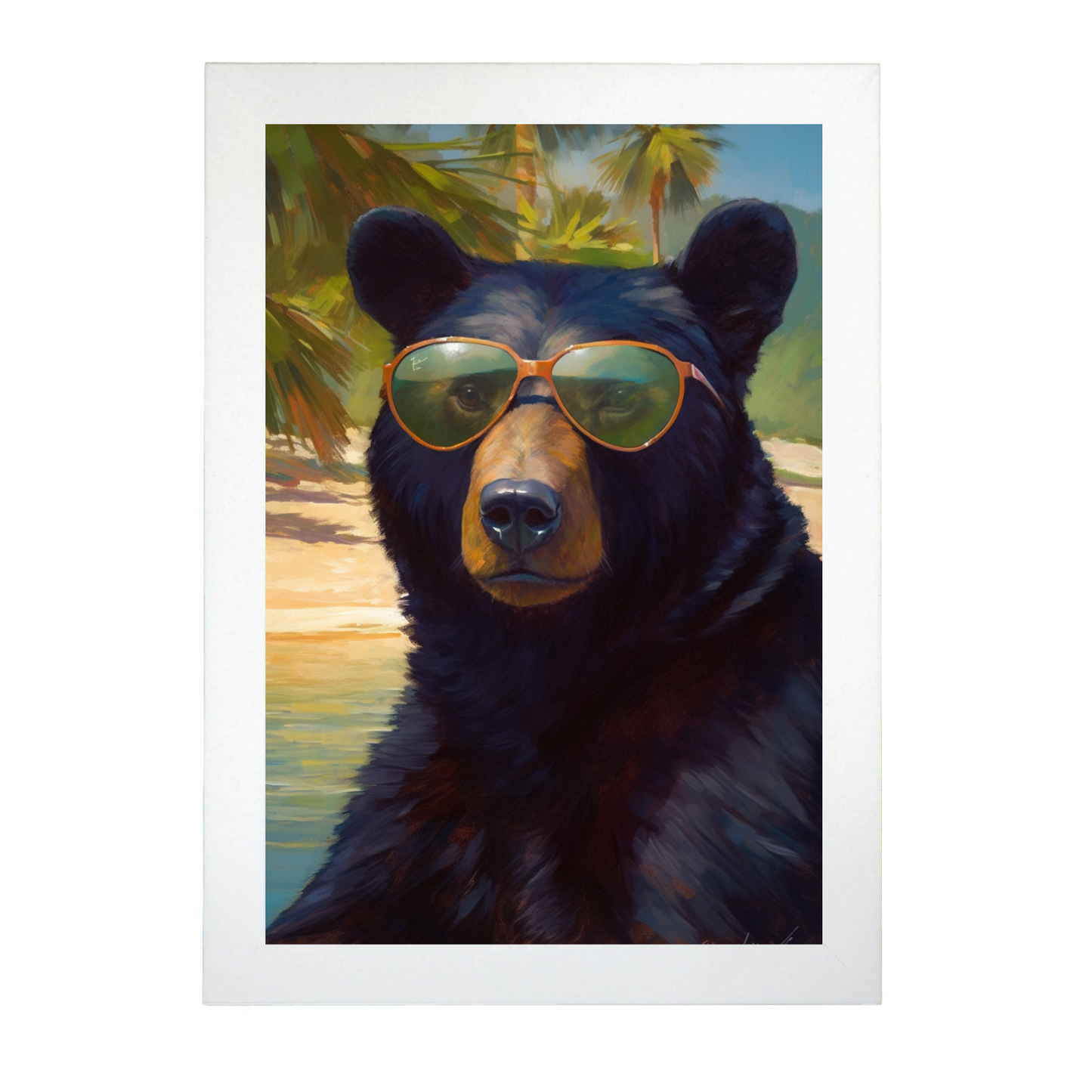 Póster de Oso en la Playa