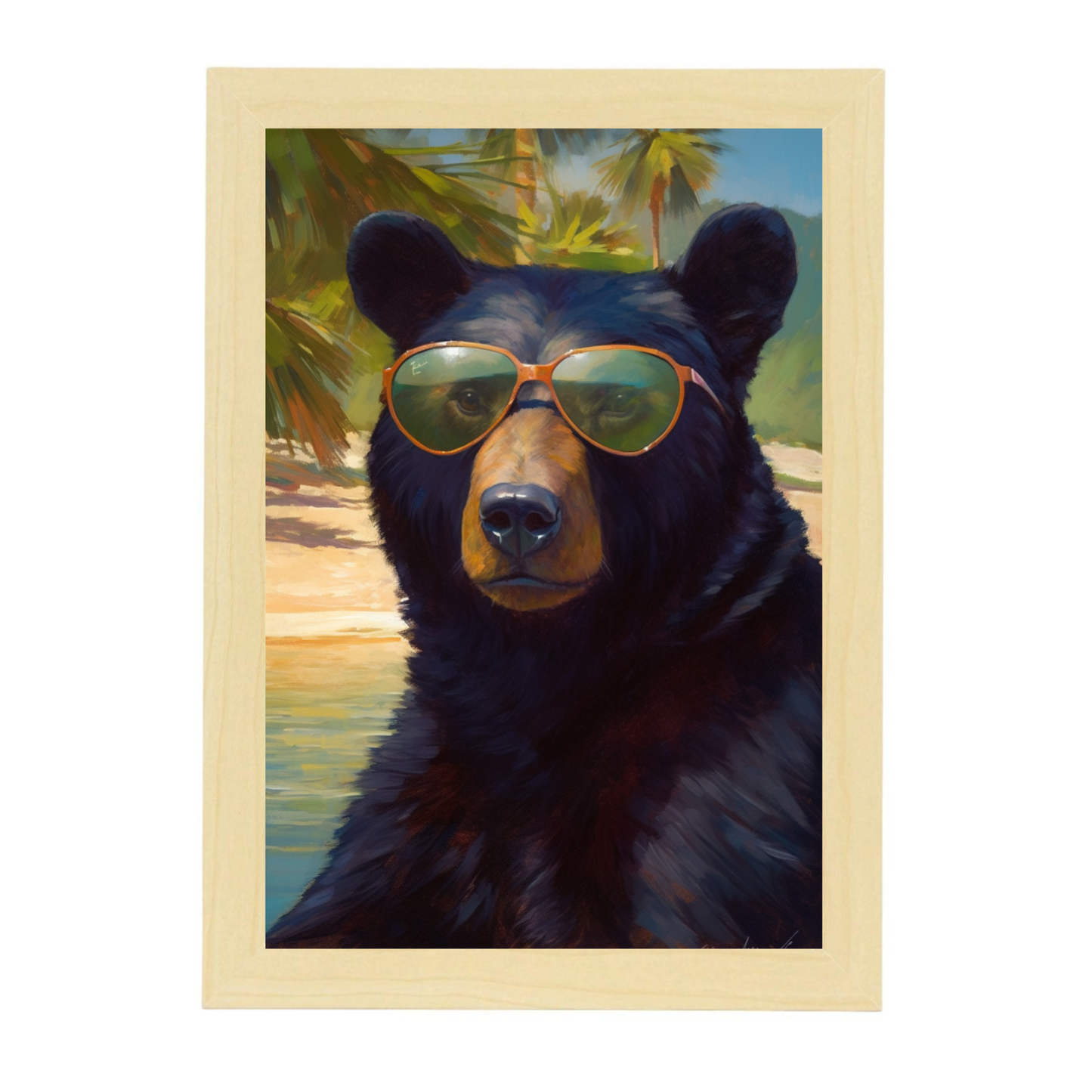 Póster de Oso en la Playa