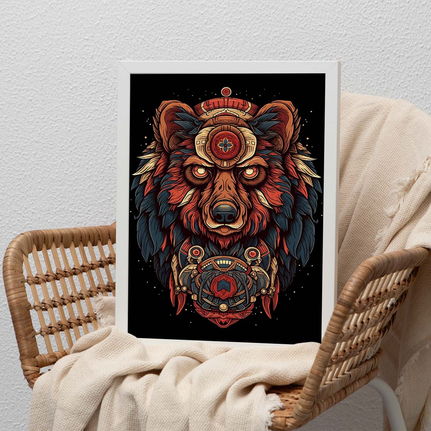 Póster: "Oso en su hábitat natural"