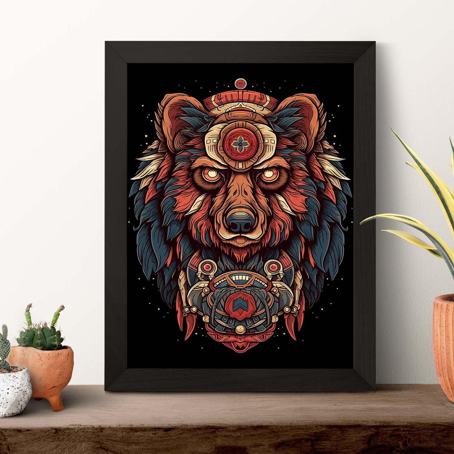 Póster: "Oso en su hábitat natural"