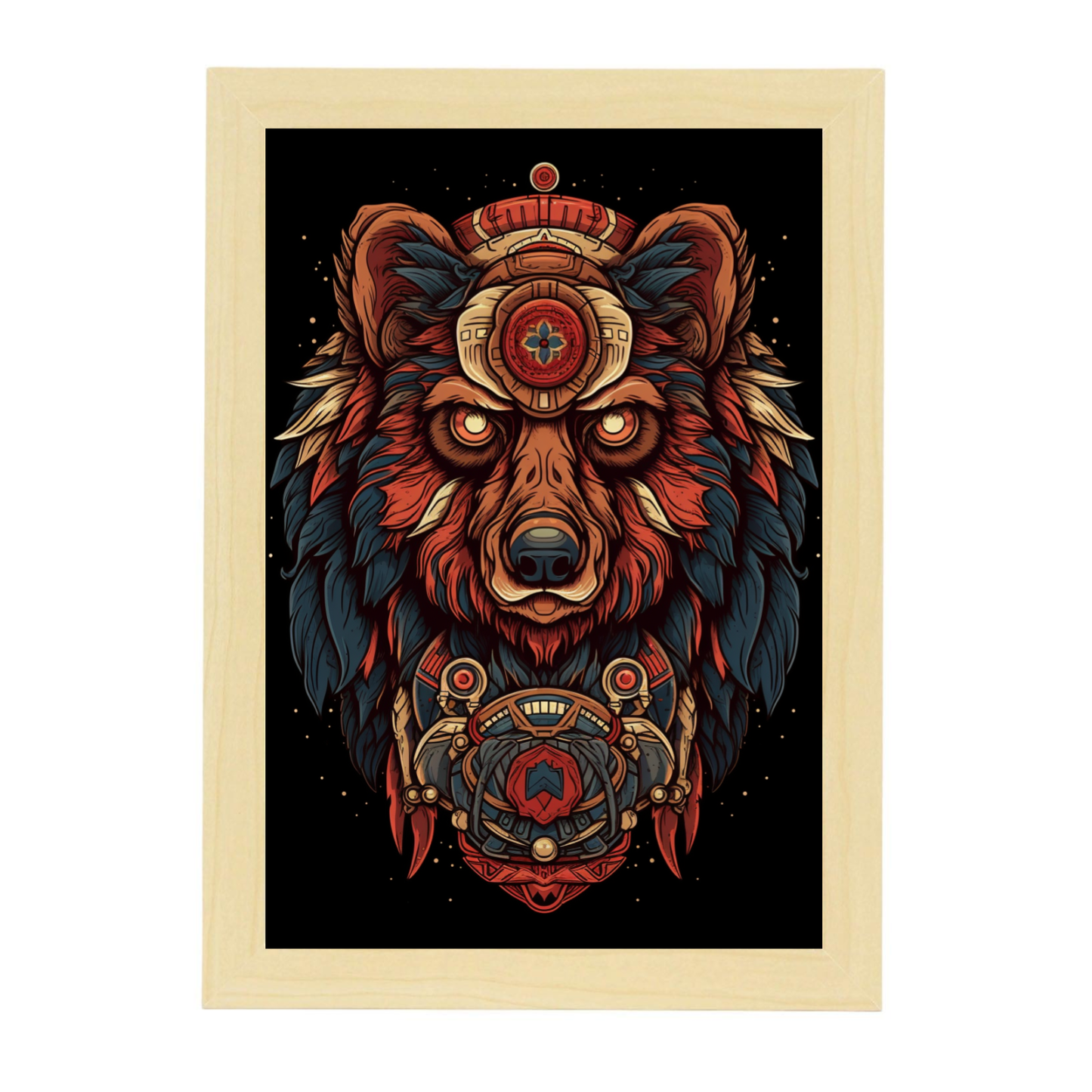 Póster: "Oso en su hábitat natural"