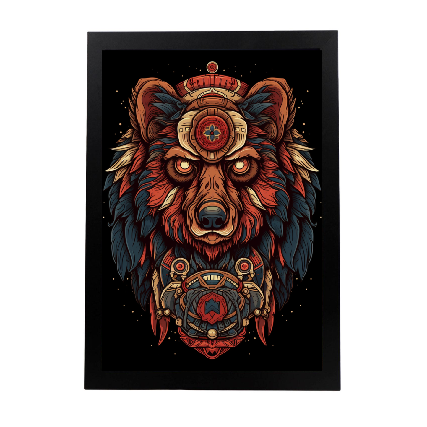 Póster: "Oso en su hábitat natural"