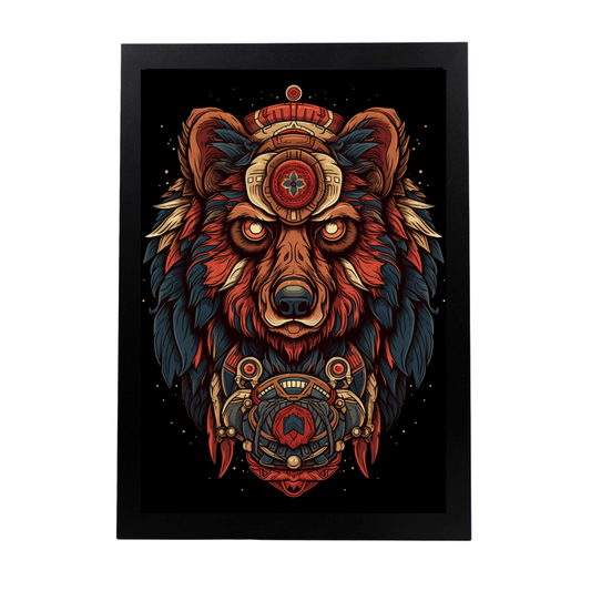 Póster: "Oso en su hábitat natural"