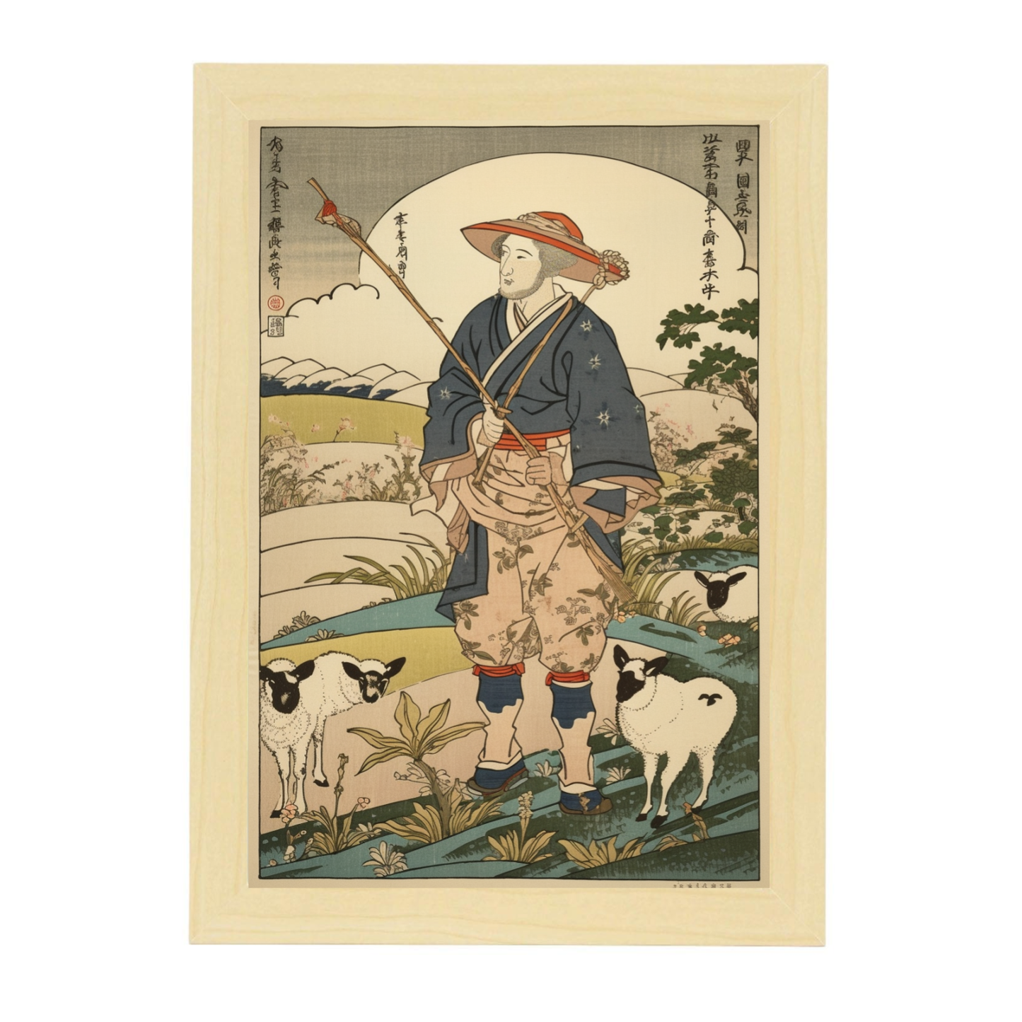Póster de la Oveja Granjera