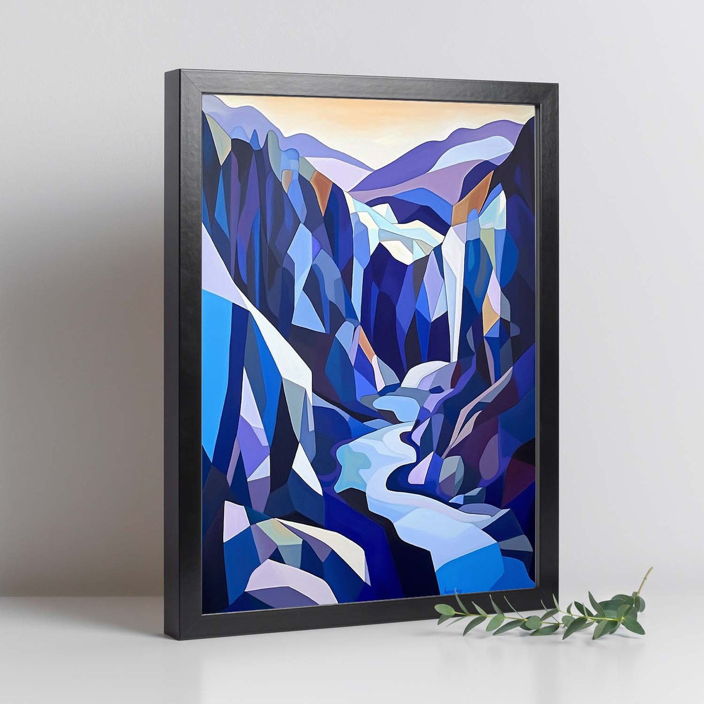 Póster de Paisaje Abstracto Dramático