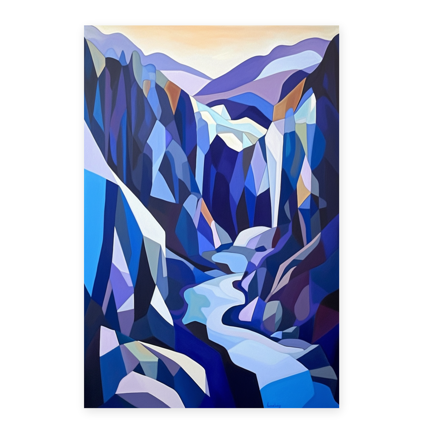 Póster de Paisaje Abstracto Dramático