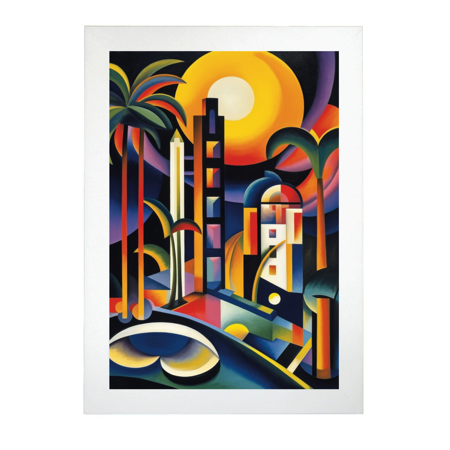 Póster "Paisaje de Playa al Atardecer"