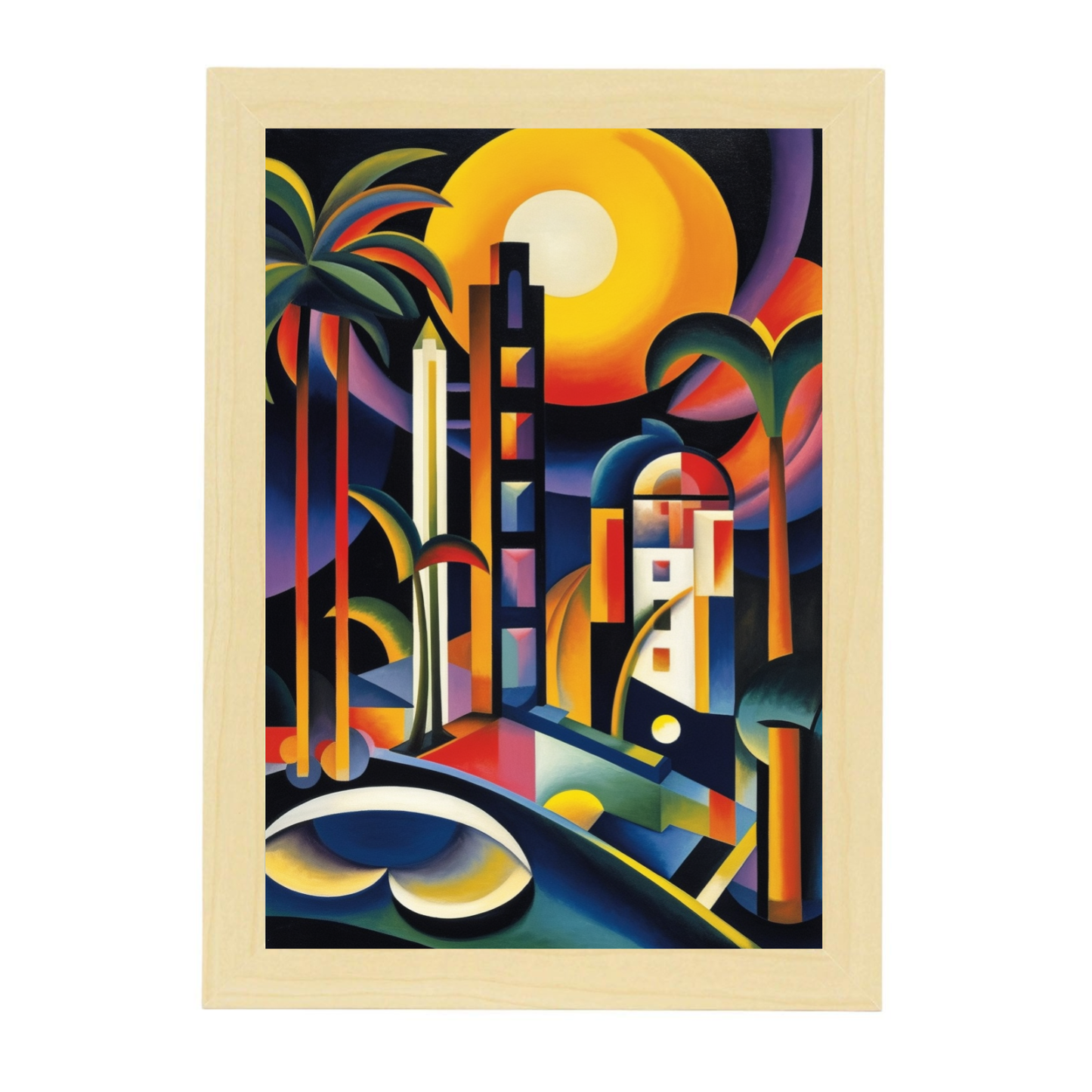 Póster "Paisaje de Playa al Atardecer"