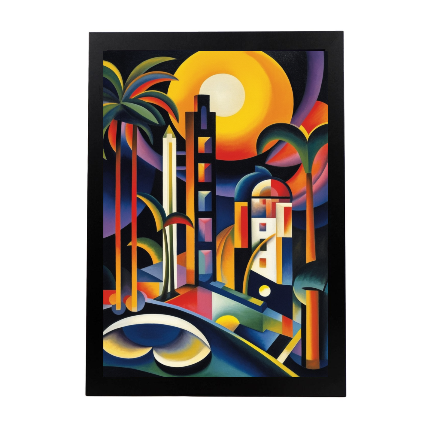 Póster "Paisaje de Playa al Atardecer"