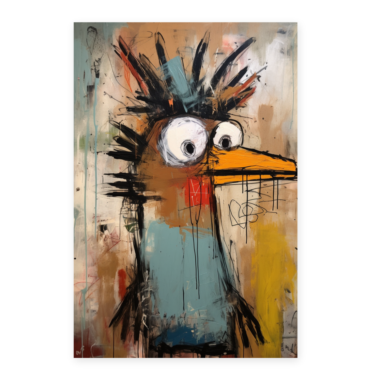Póster Pájaro Feliz