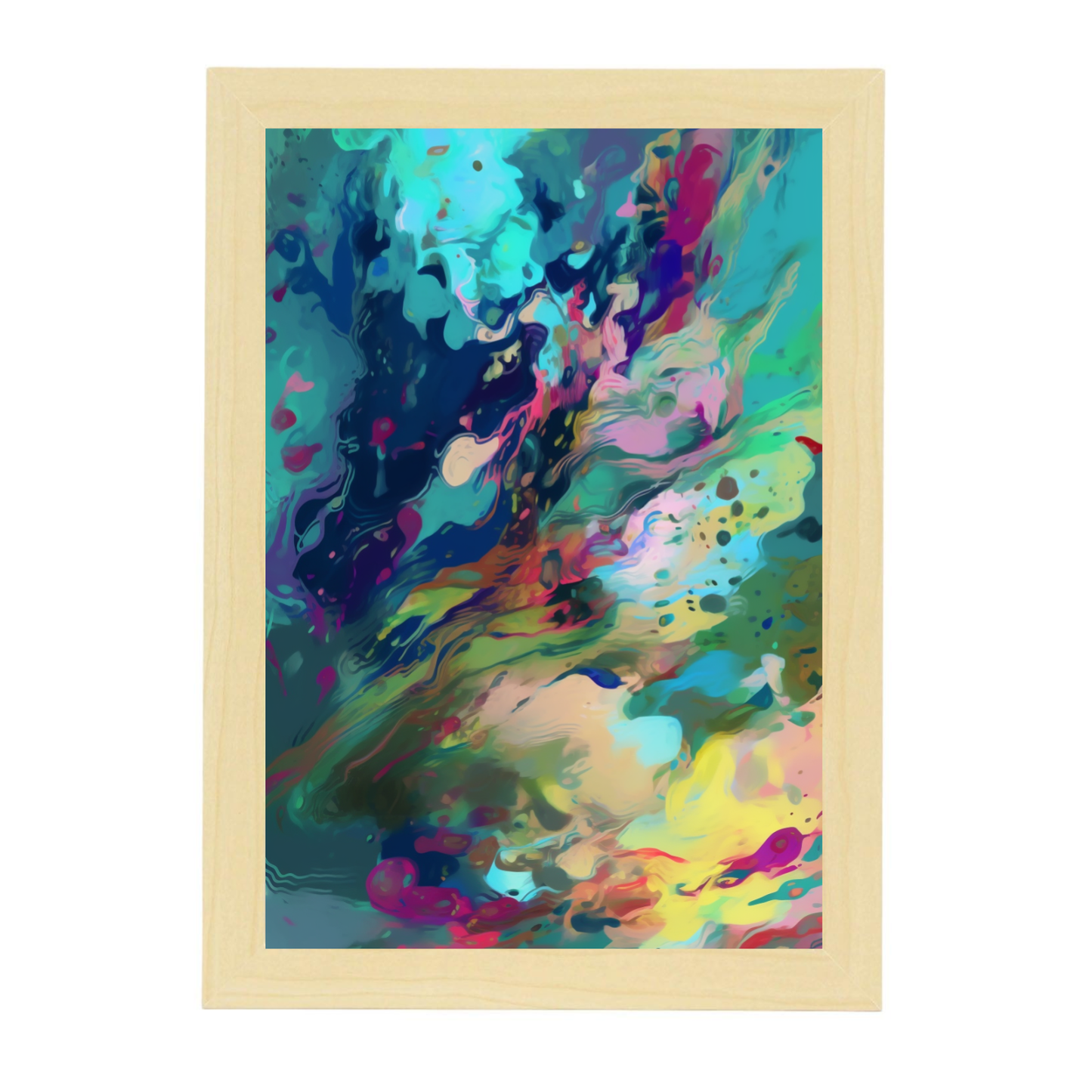 Póster del paraíso tropical con B)