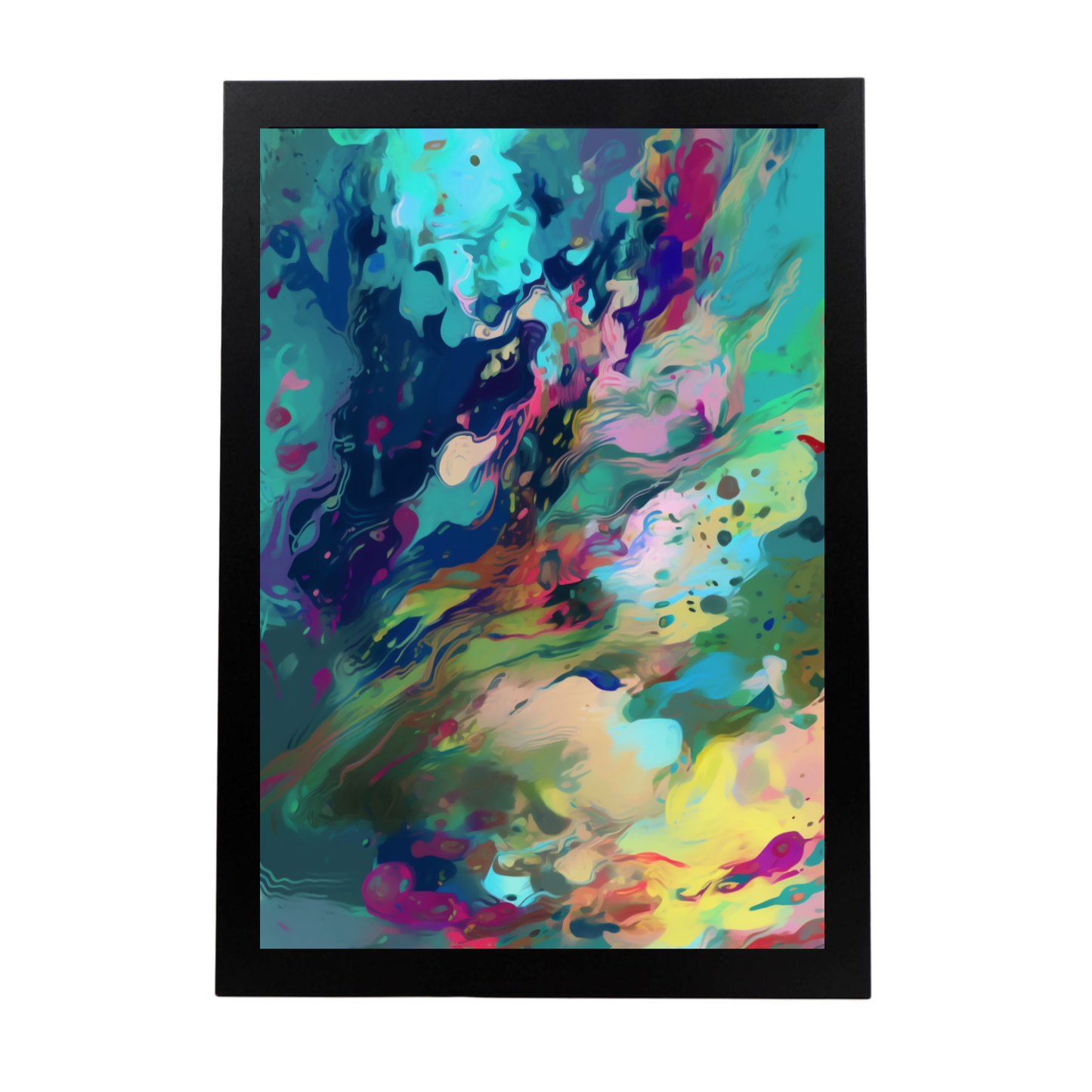 Póster del paraíso tropical con B)