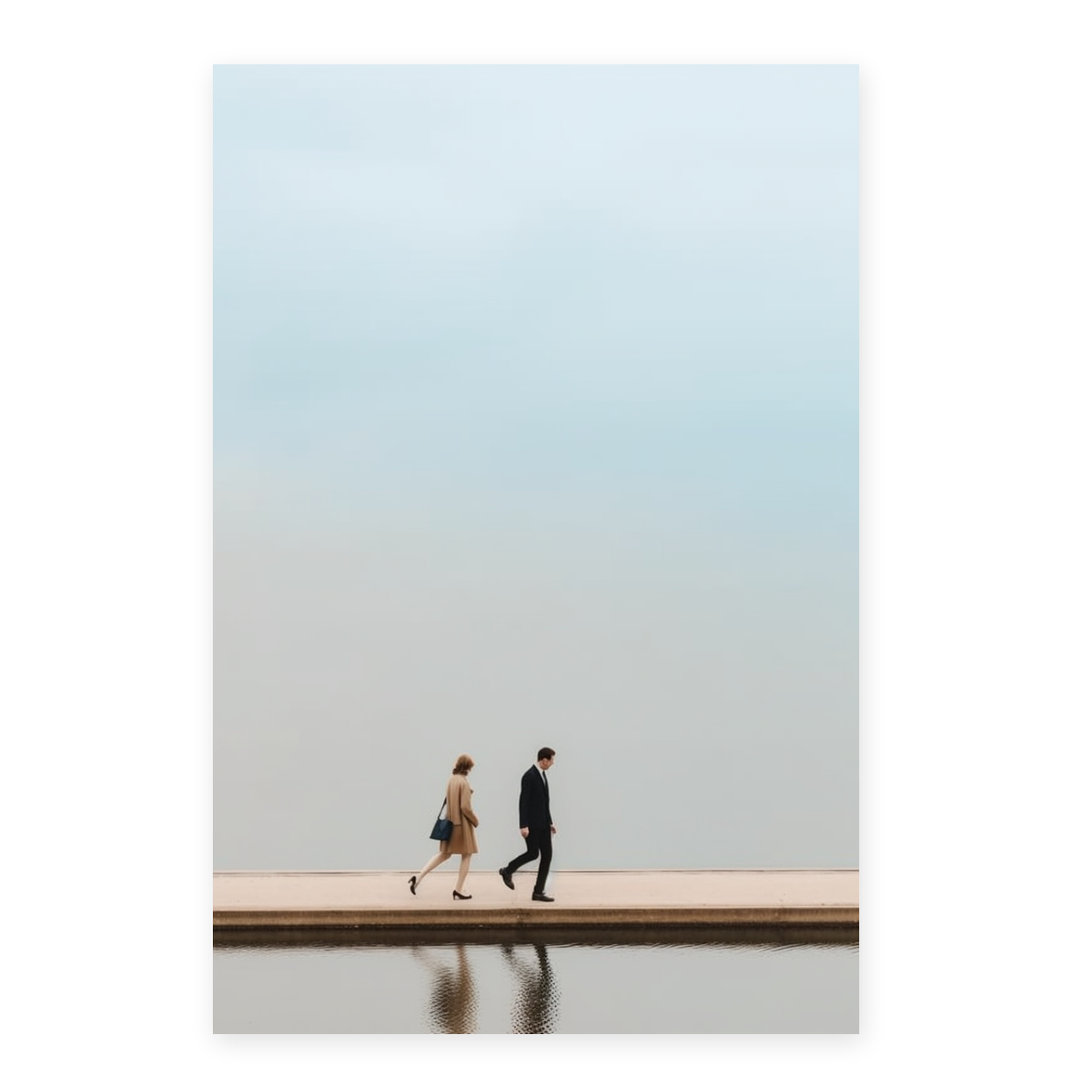 Póster de la Elegante Pareja