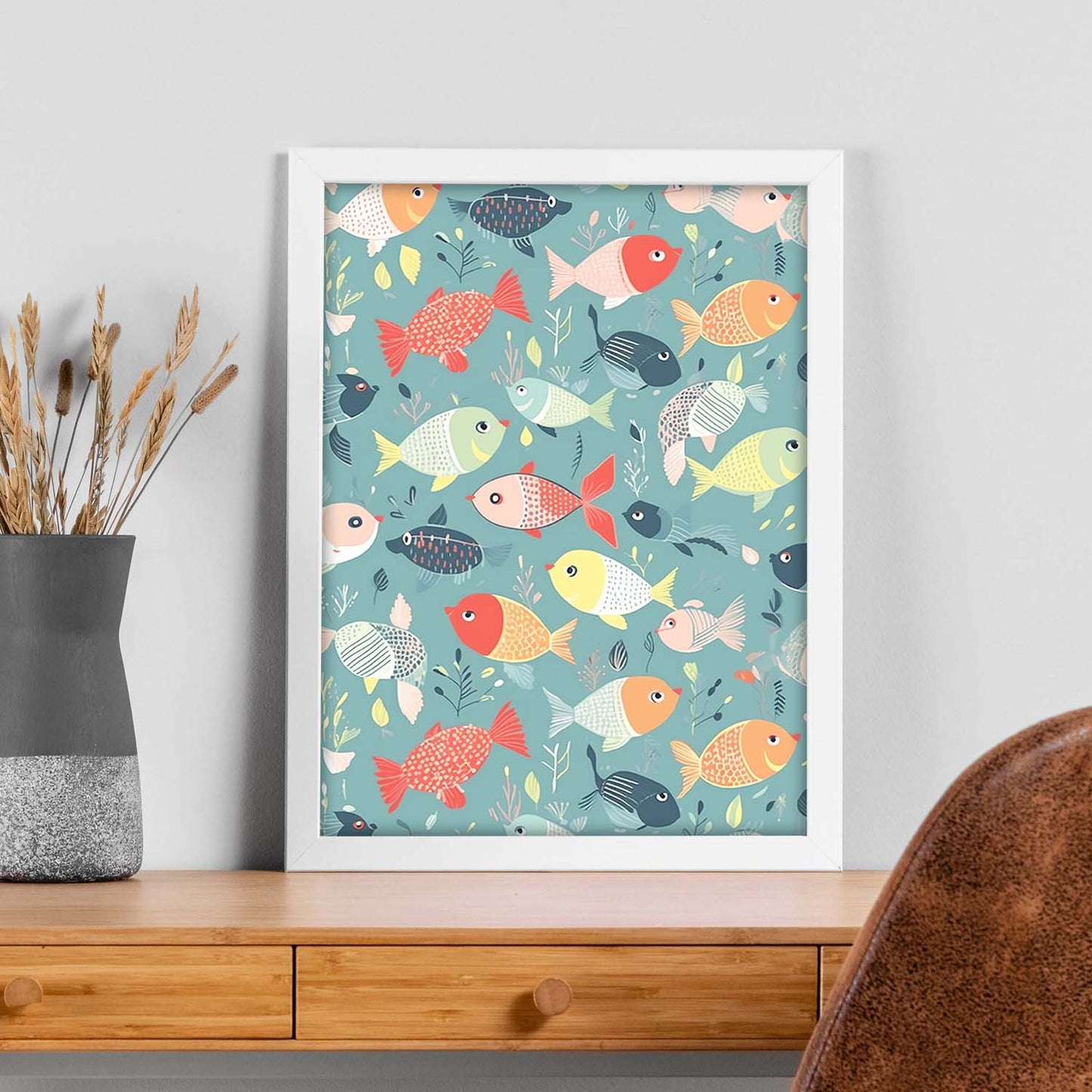Póster de Patrón de Peces Variados