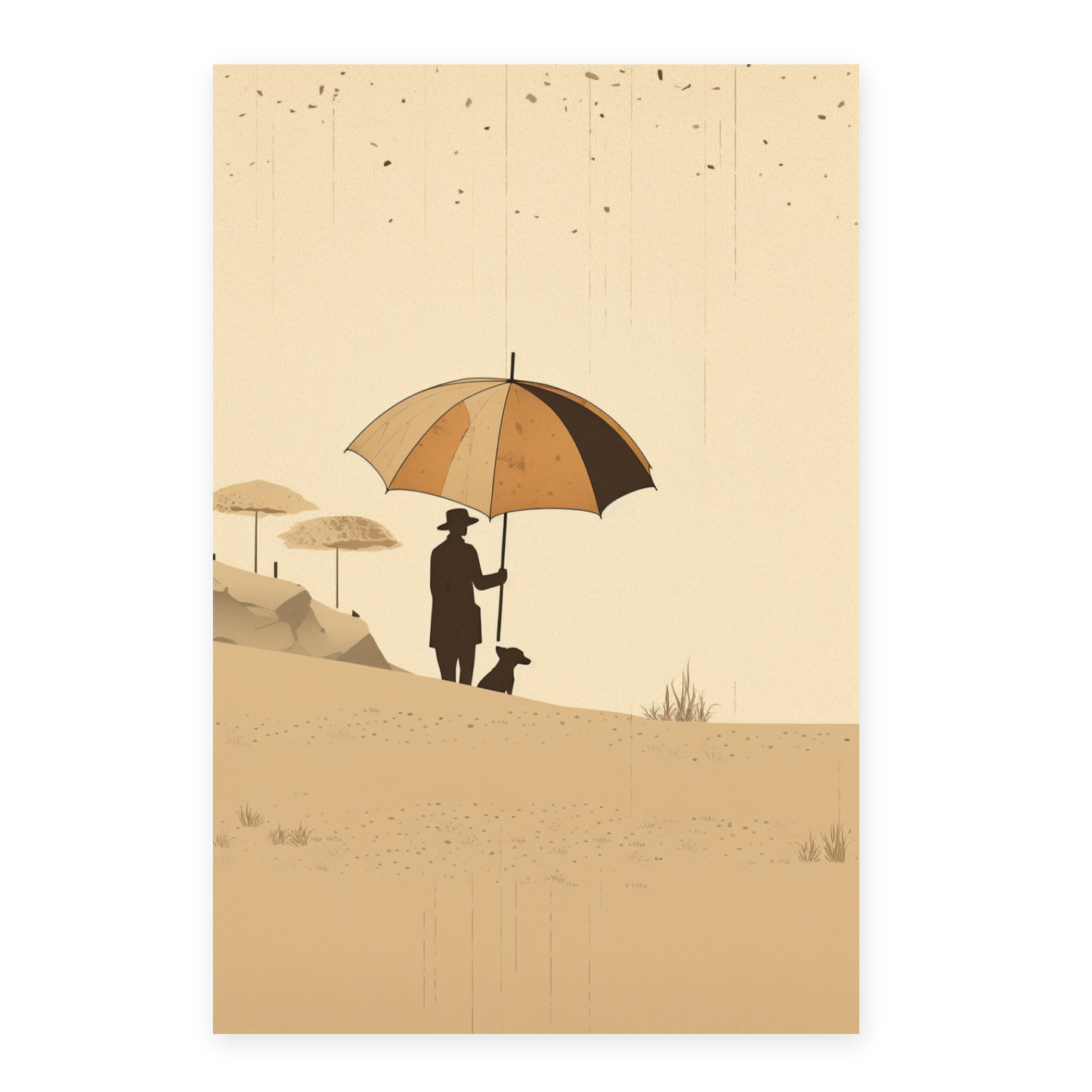 Lámina Personas de la Playa por Alessandro Gottardo