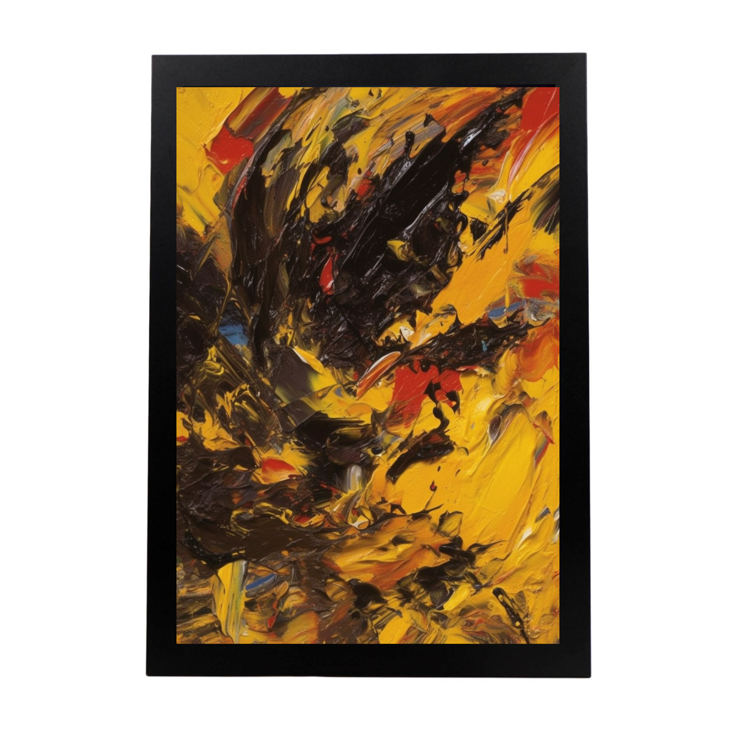 Póster de Pintura Abstracta Inspirada en la E