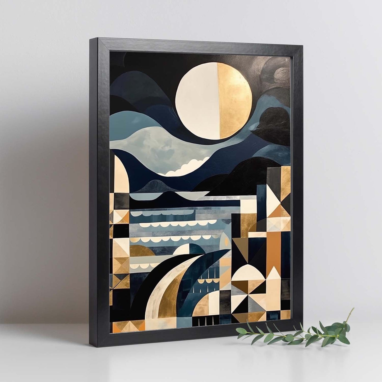 Póster del Atardecer en la Playa