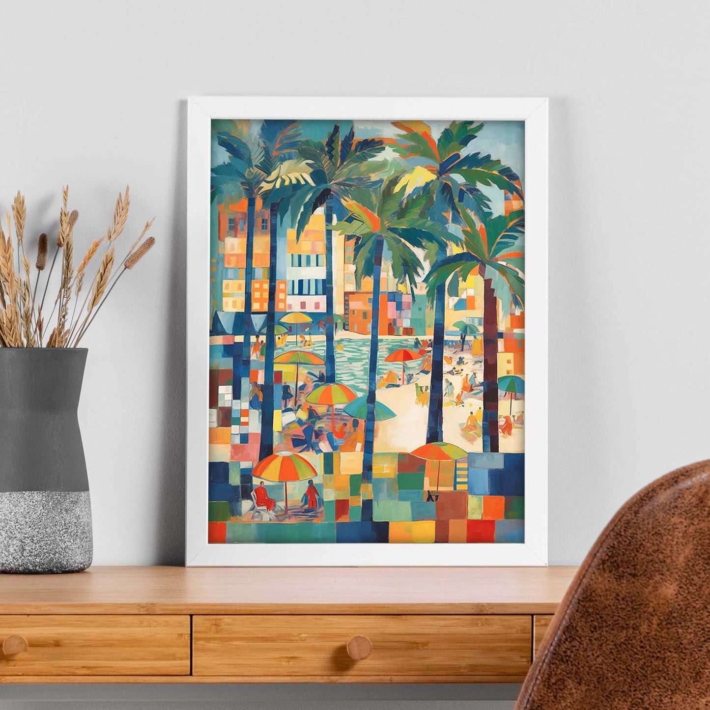 Póster de la Playa al Atardecer