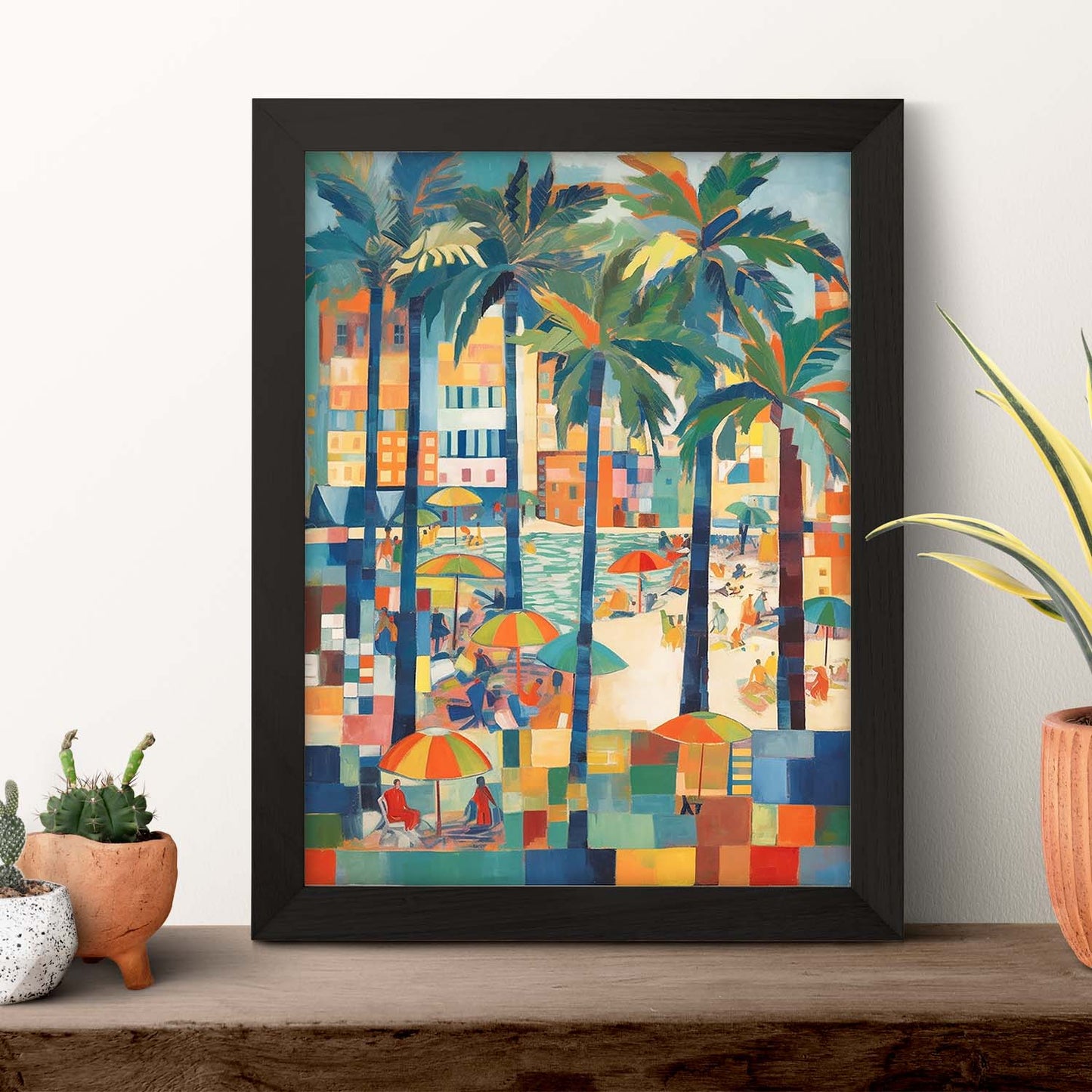 Póster de la Playa al Atardecer