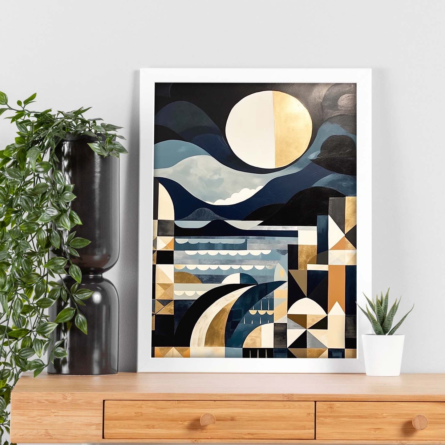 Póster del Atardecer en la Playa