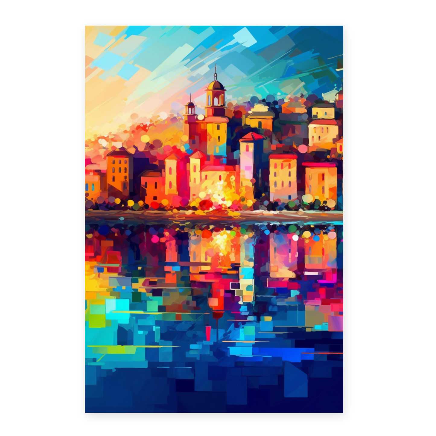 Póster de la Playa al Atardecer