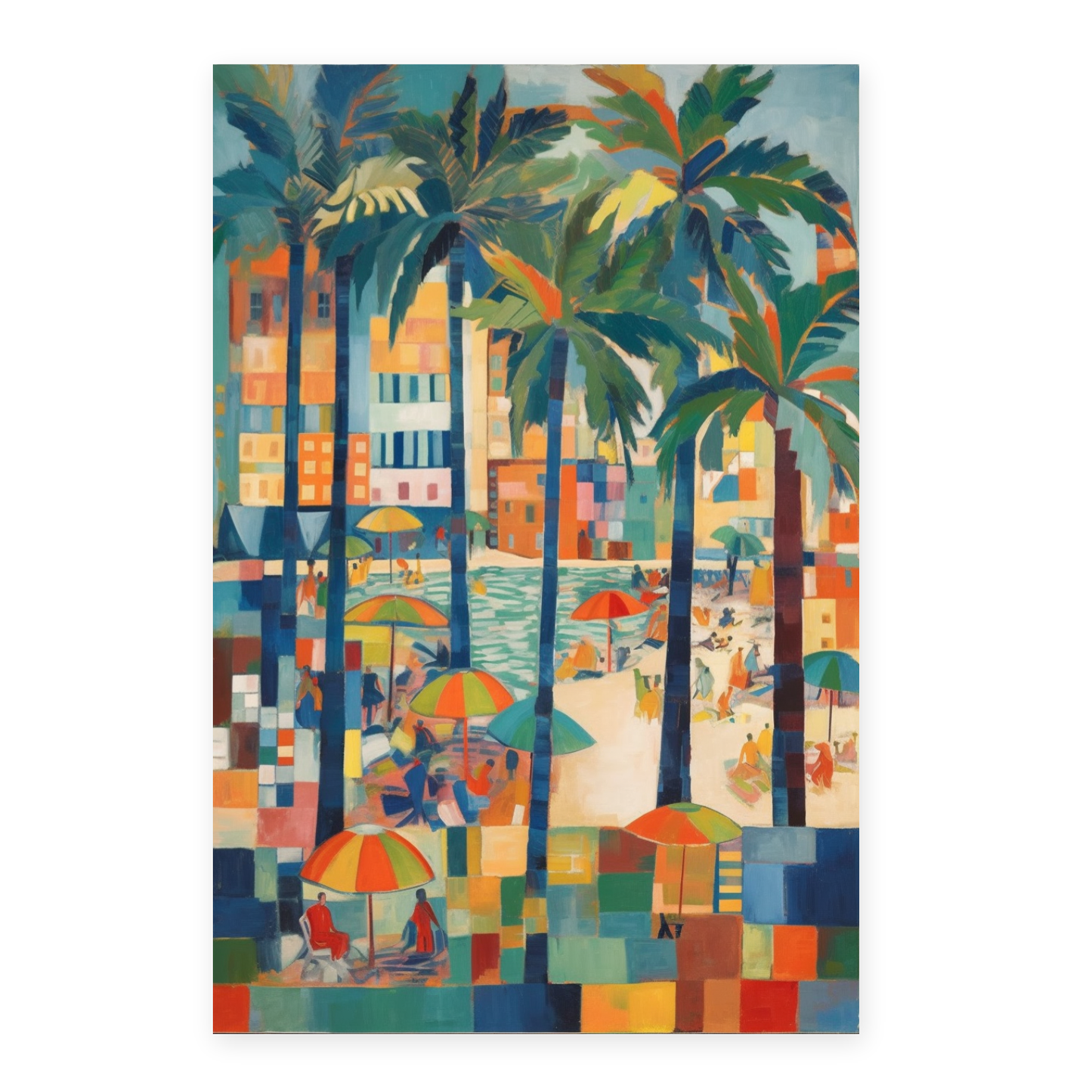 Póster de la Playa al Atardecer