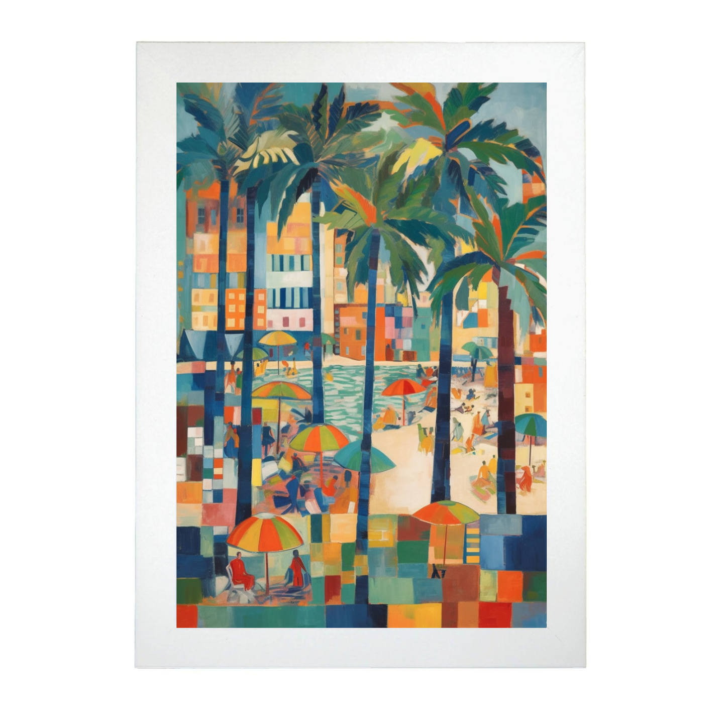 Póster de la Playa al Atardecer