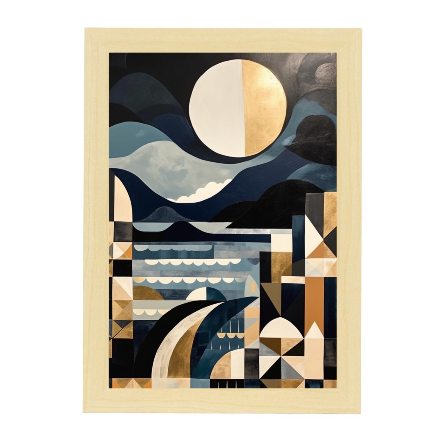 Póster del Atardecer en la Playa