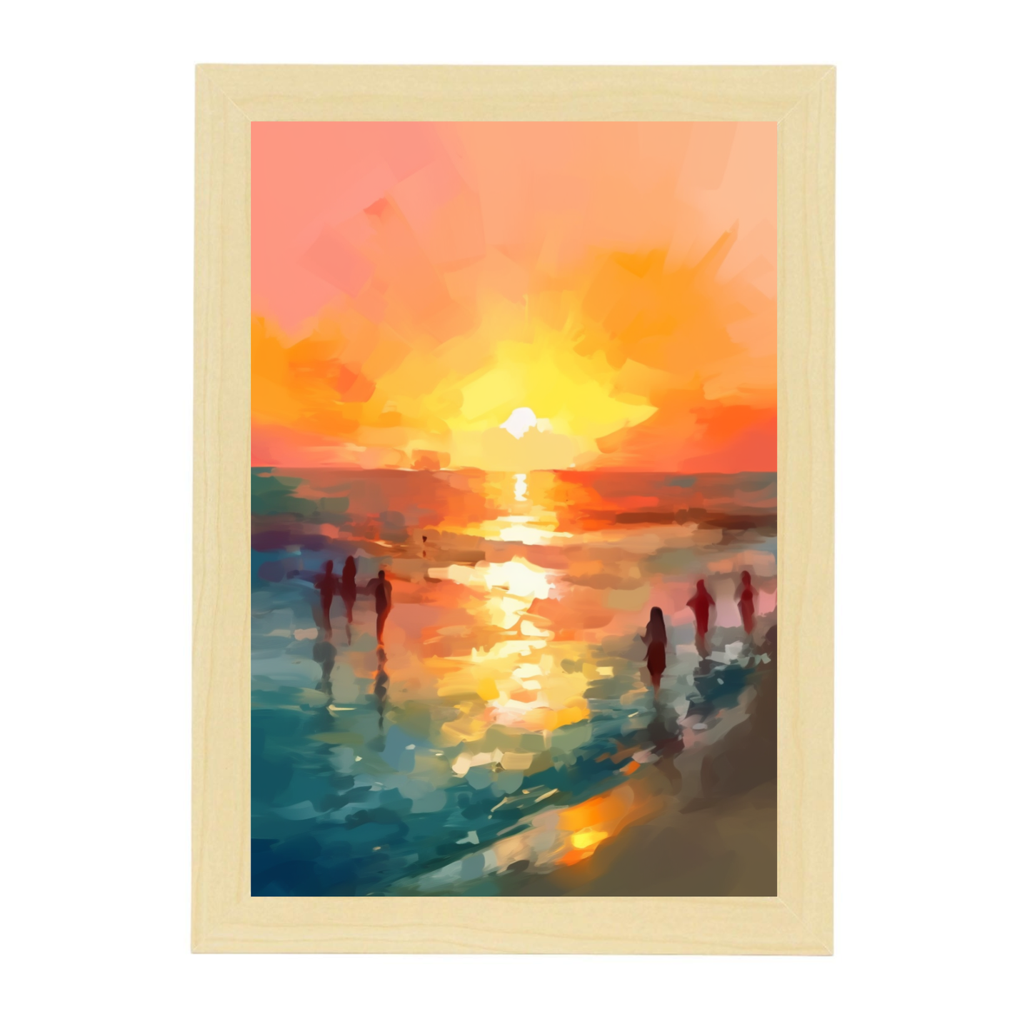 Póster de la Playa al Atardecer