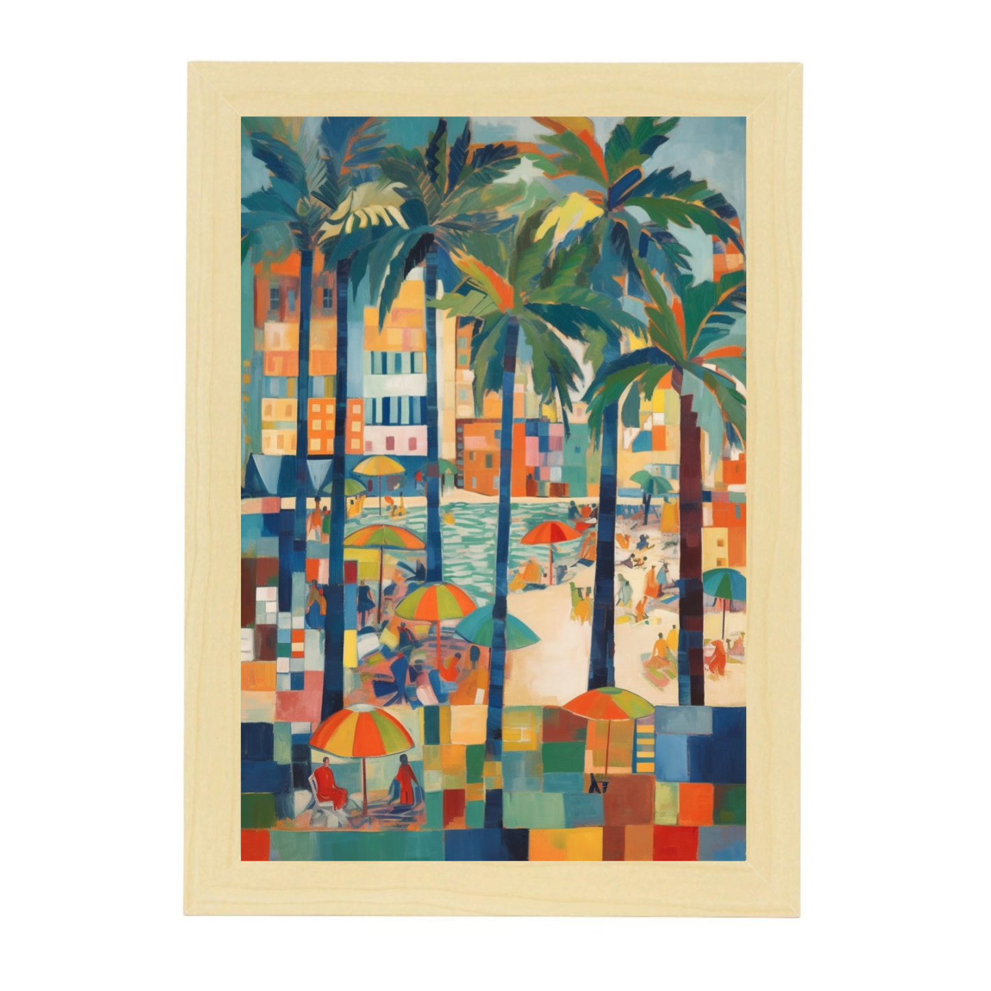 Póster de la Playa al Atardecer