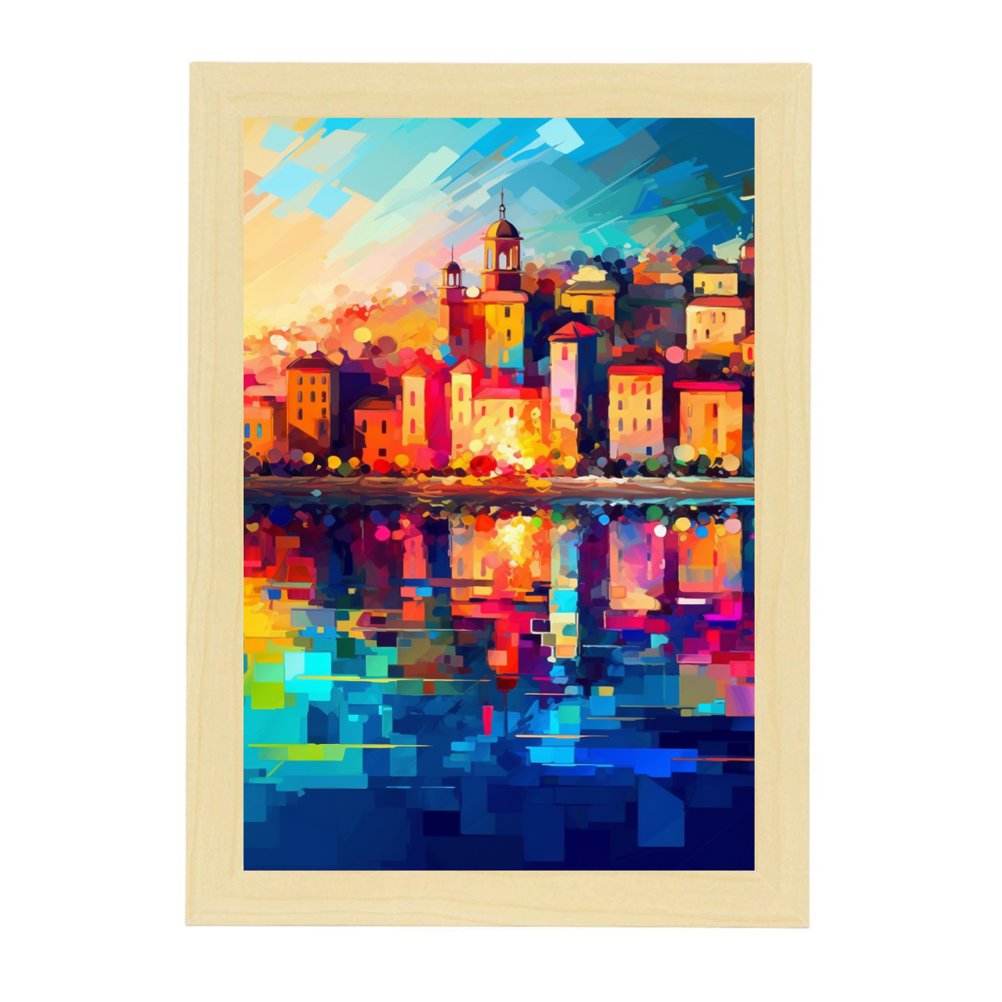 Póster de la Playa al Atardecer