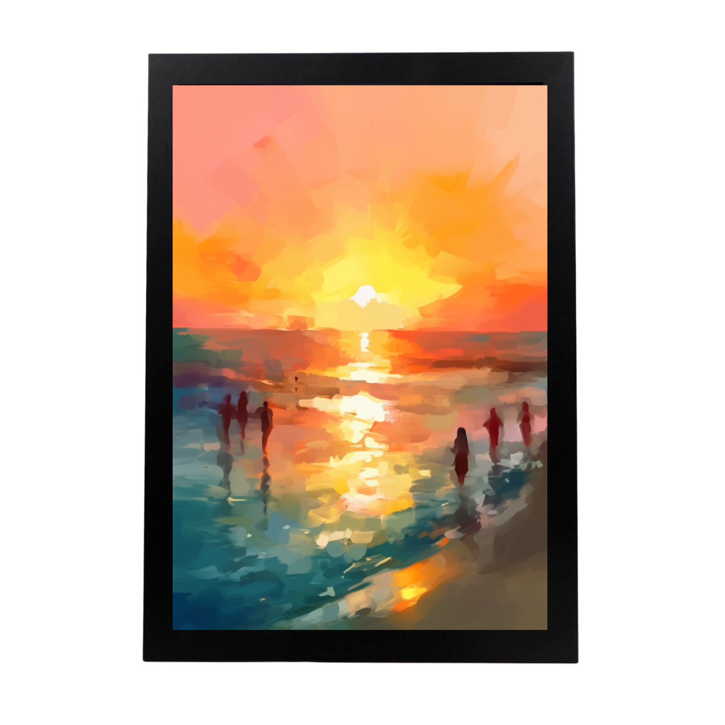 Póster de la Playa al Atardecer
