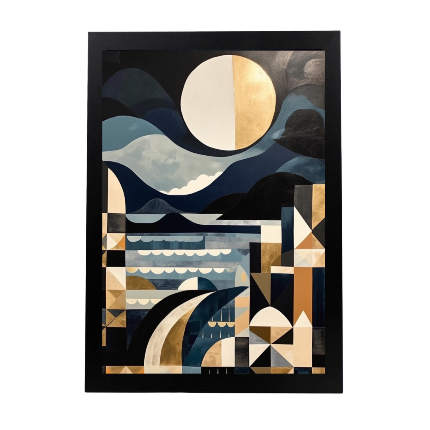 Póster del Atardecer en la Playa
