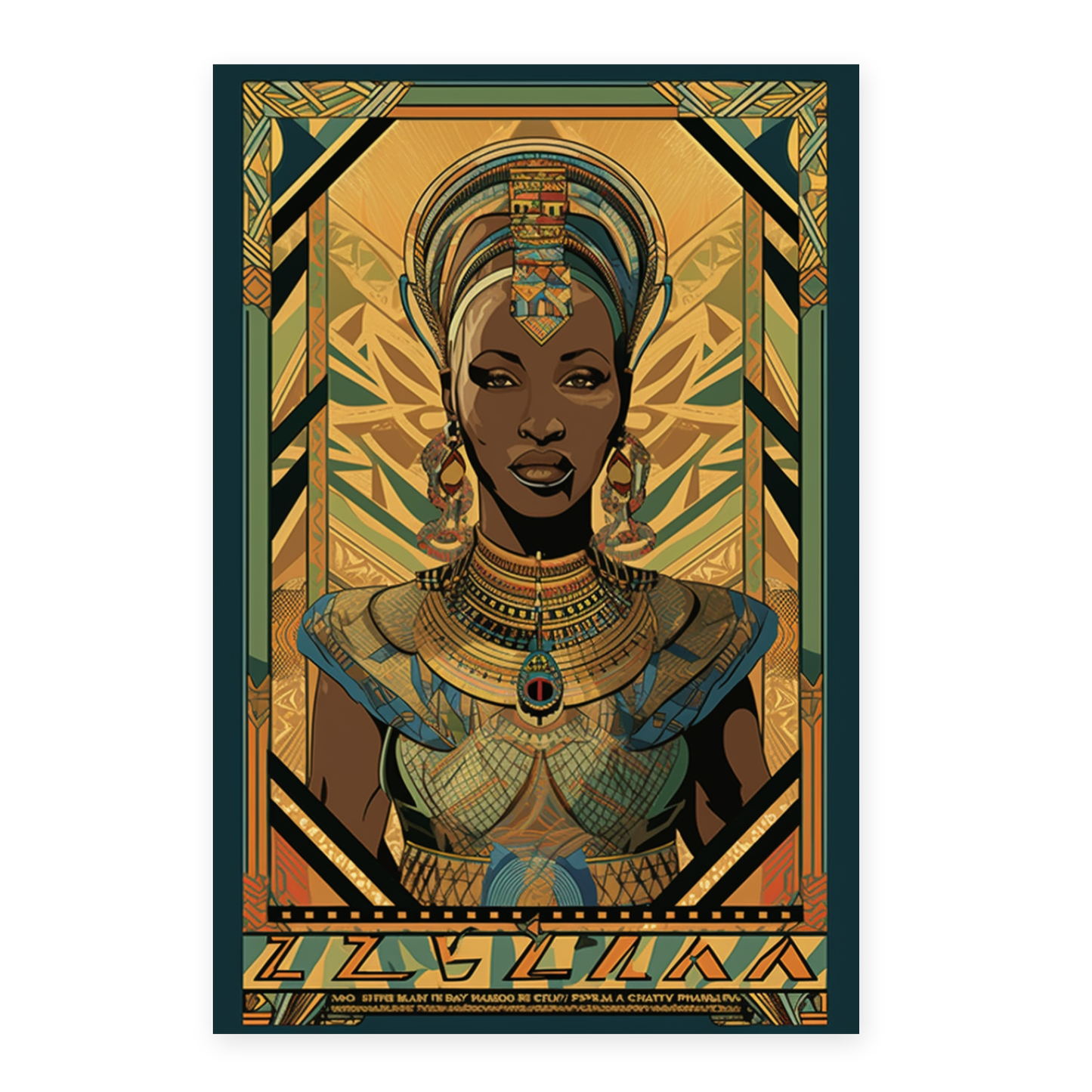 Póster de la Reina Africana