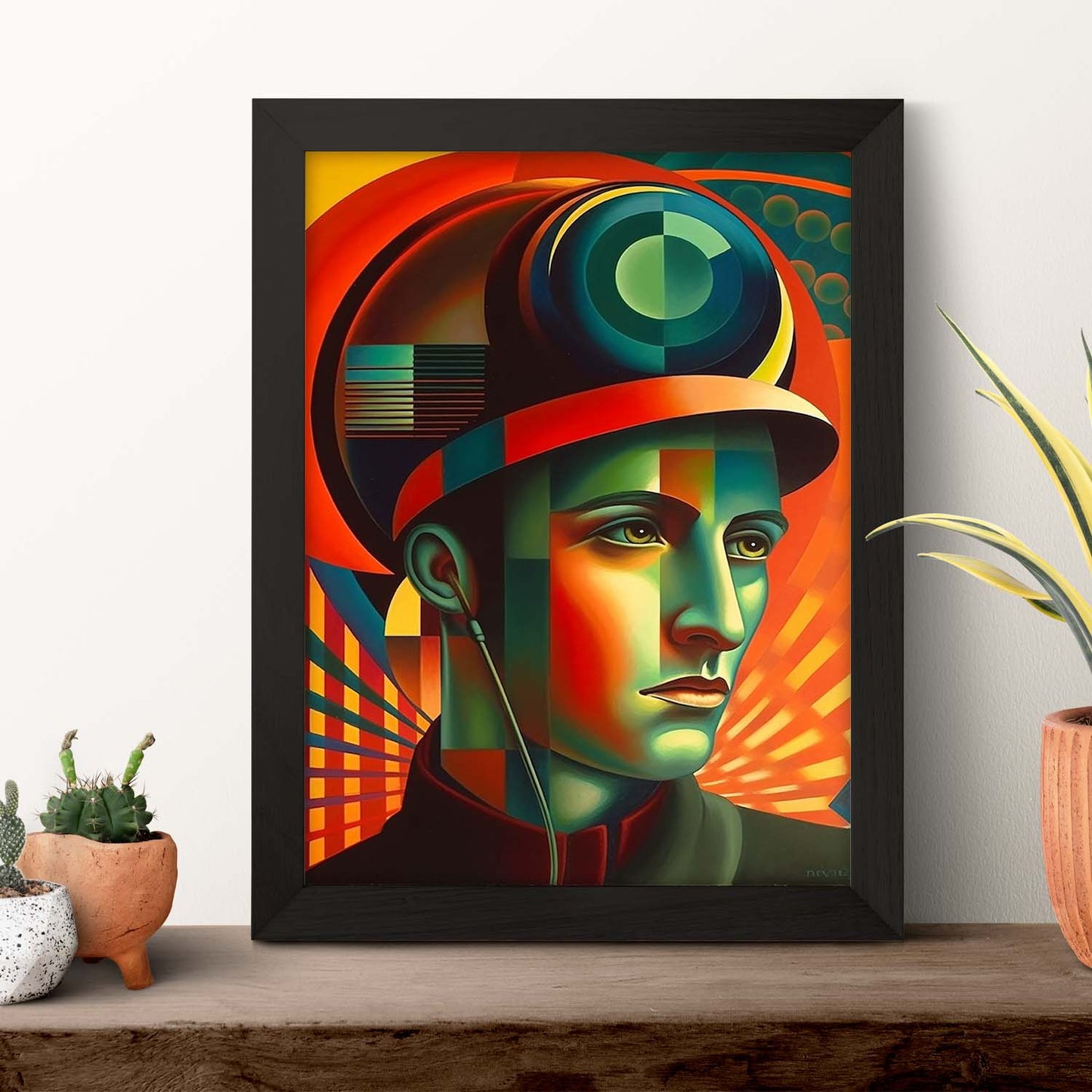 Póster Umberto Bocionni con Niebla y Sombrero