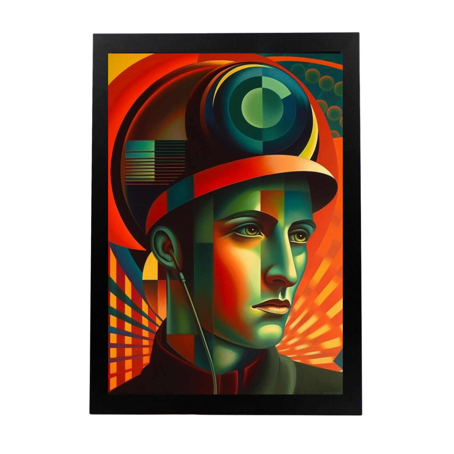Póster Umberto Bocionni con Niebla y Sombrero