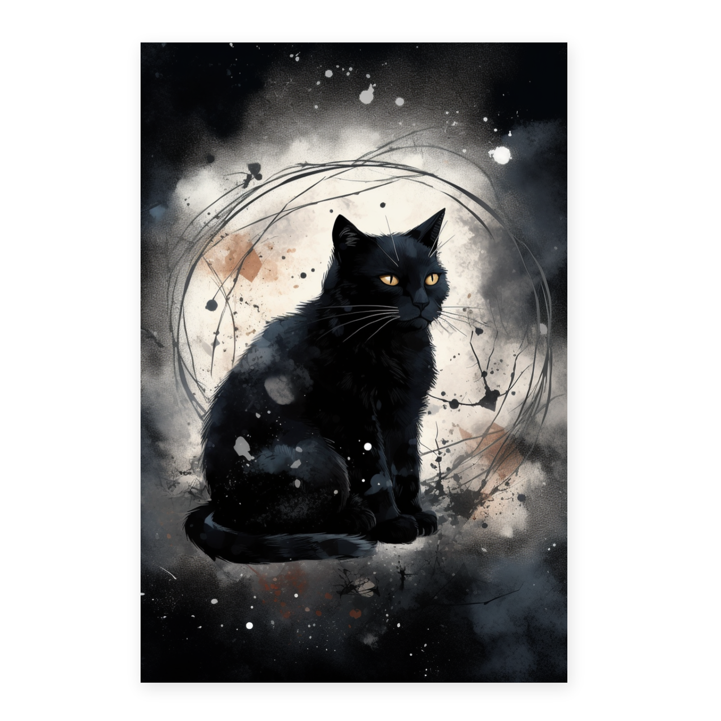 Póster de Póster sumi-e surrealista