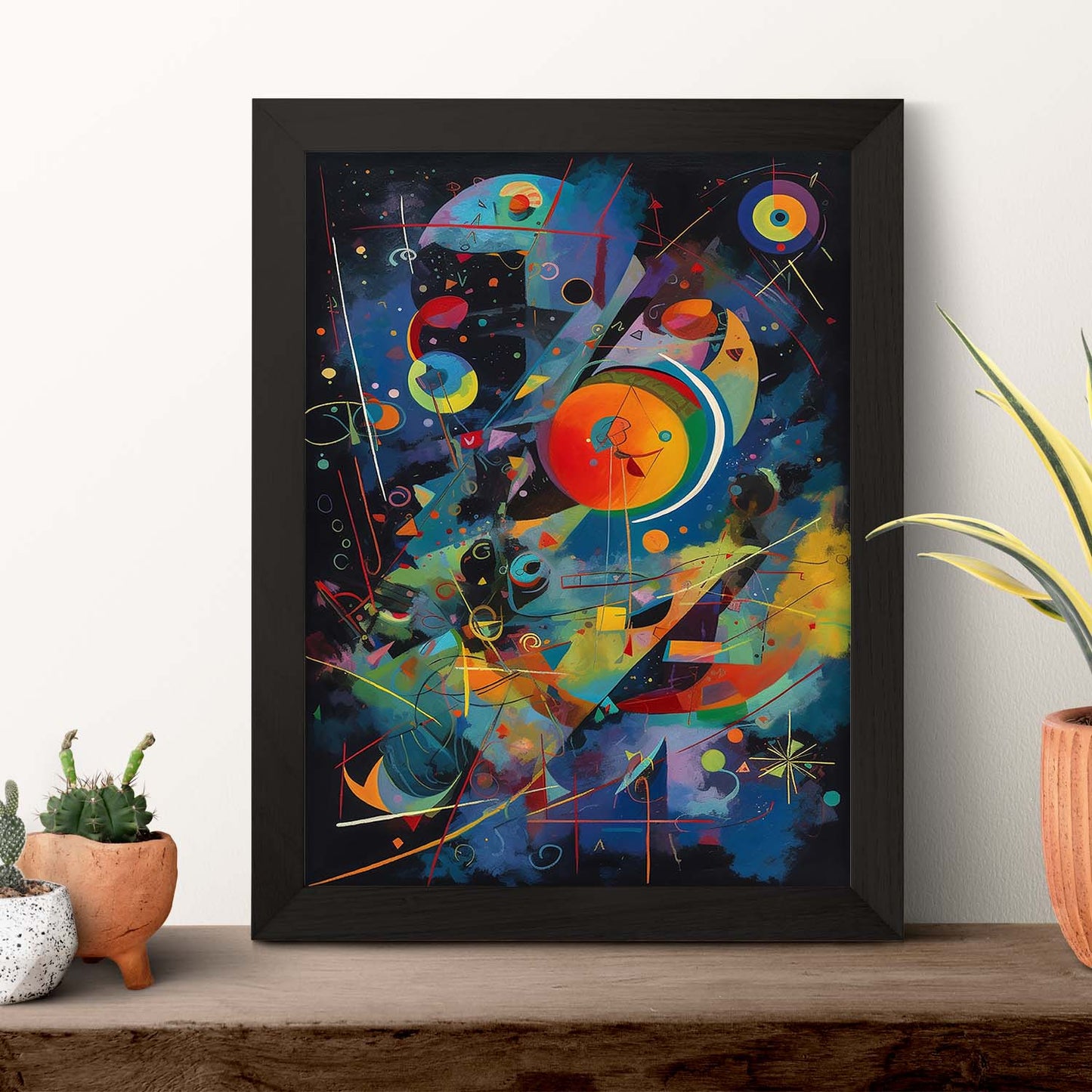 Póster Abstracto Noche Estrellada