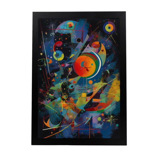 Póster Abstracto Noche Estrellada