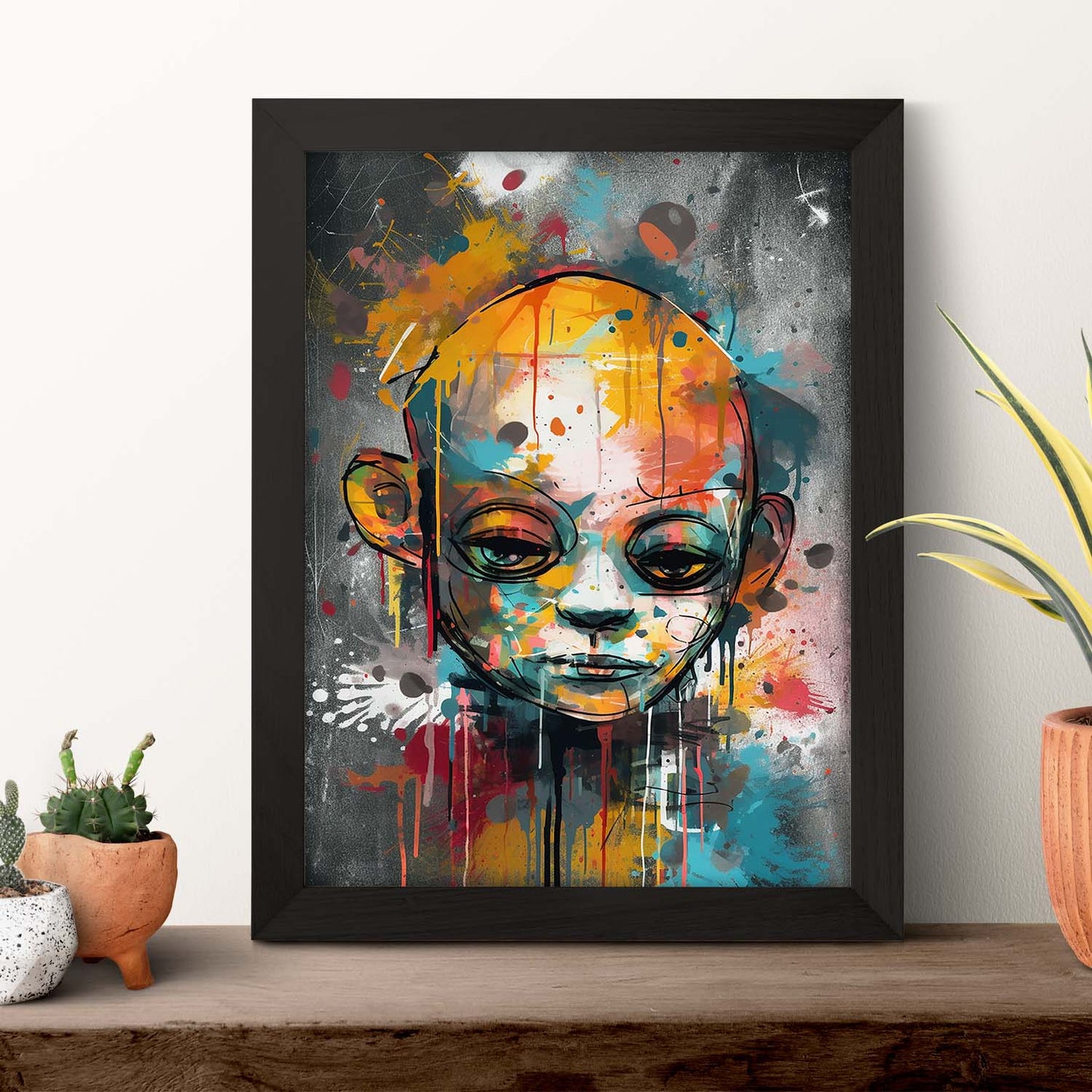 Póster Texturado en Lienzo Digital con Técnica de Óleo