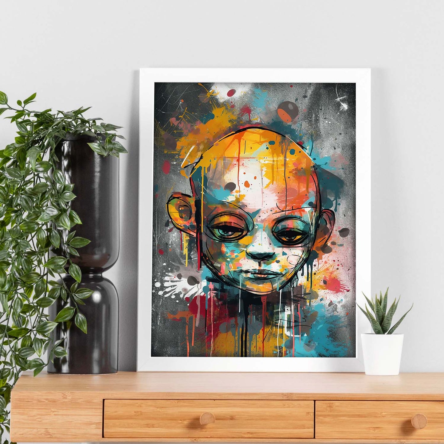 Póster Texturado en Lienzo Digital con Técnica de Óleo