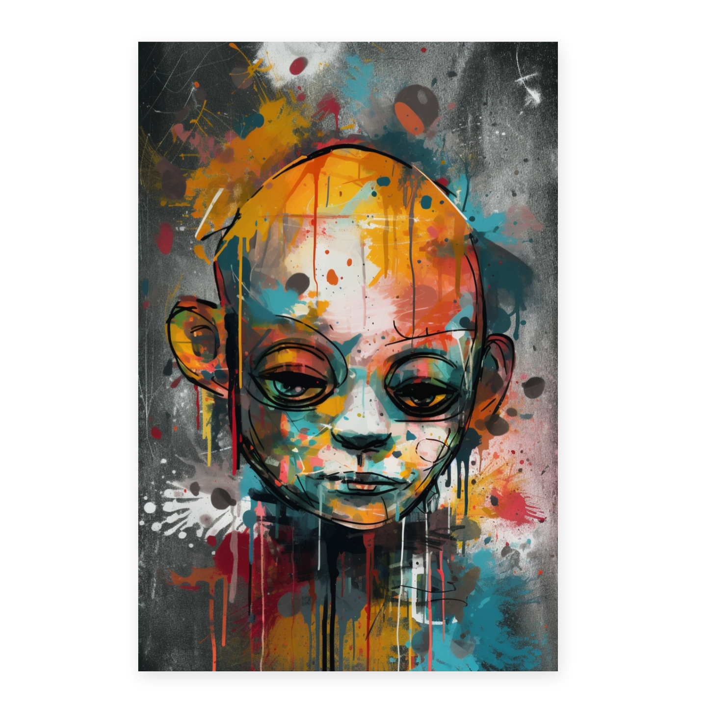 Póster Texturado en Lienzo Digital con Técnica de Óleo