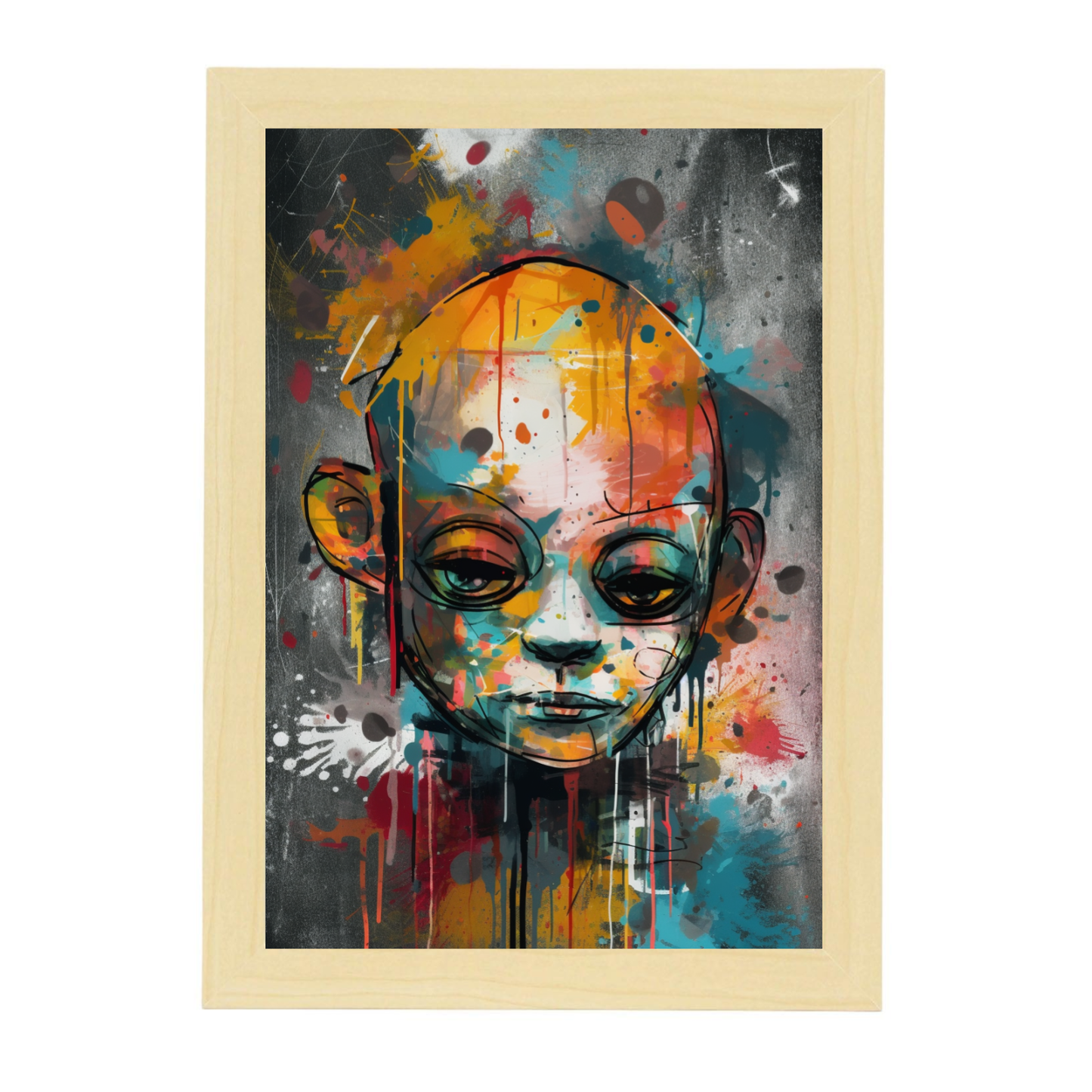 Póster Texturado en Lienzo Digital con Técnica de Óleo