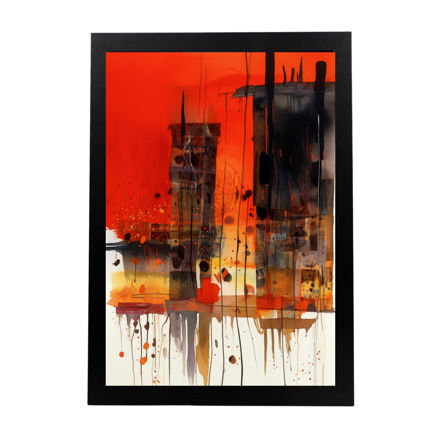 Póster de Acuarela y Óleo Vibrante I